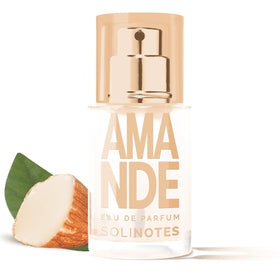 Solinotes Almond perfume bottle close-up for everyday wear.