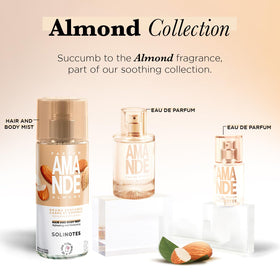 Solinotes Almond perfume on a shelf for a calm morning ritual.