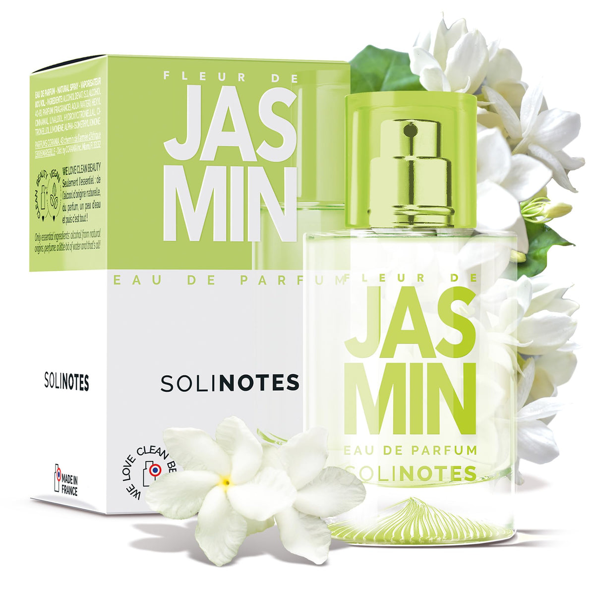 Solinotes Jasmine Bottle: elegant floral fragrance for daily wear.