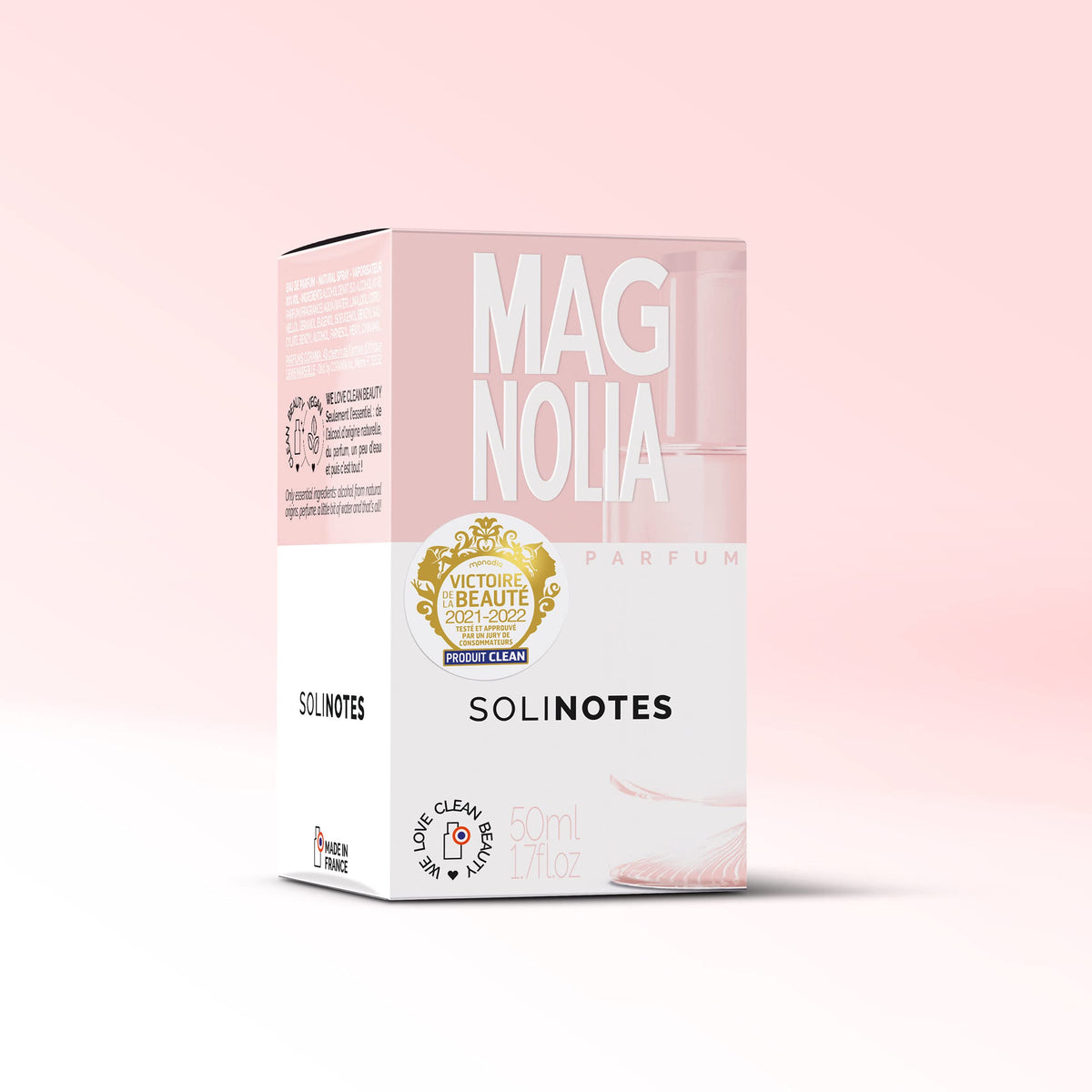 Solinotes Magnolia notes highlight fresh florals for mood uplift.