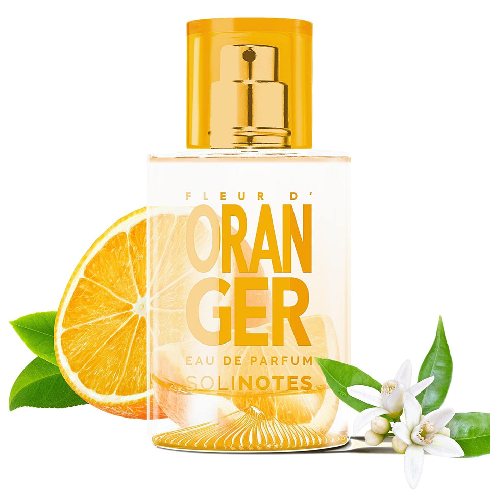 Solinotes Orange Blossom bottle showing delicate florals for everyday wear