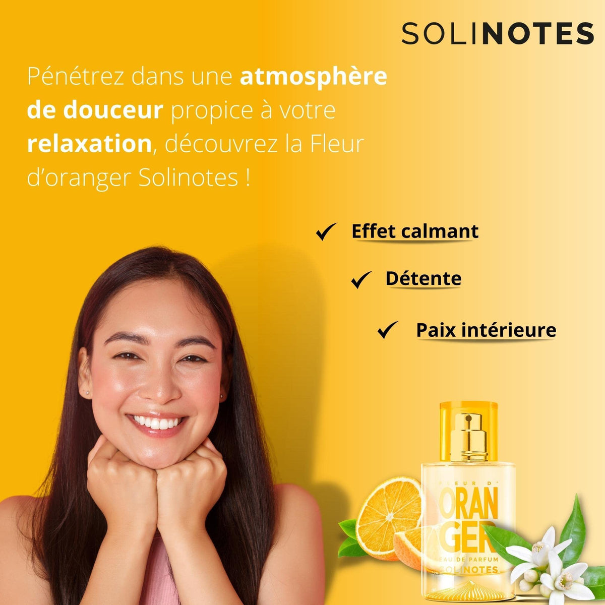 Label detail on Solinotes Orange Blossom highlighting clean ingredients