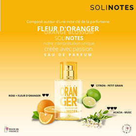 Front view of Solinotes Orange Blossom packaging