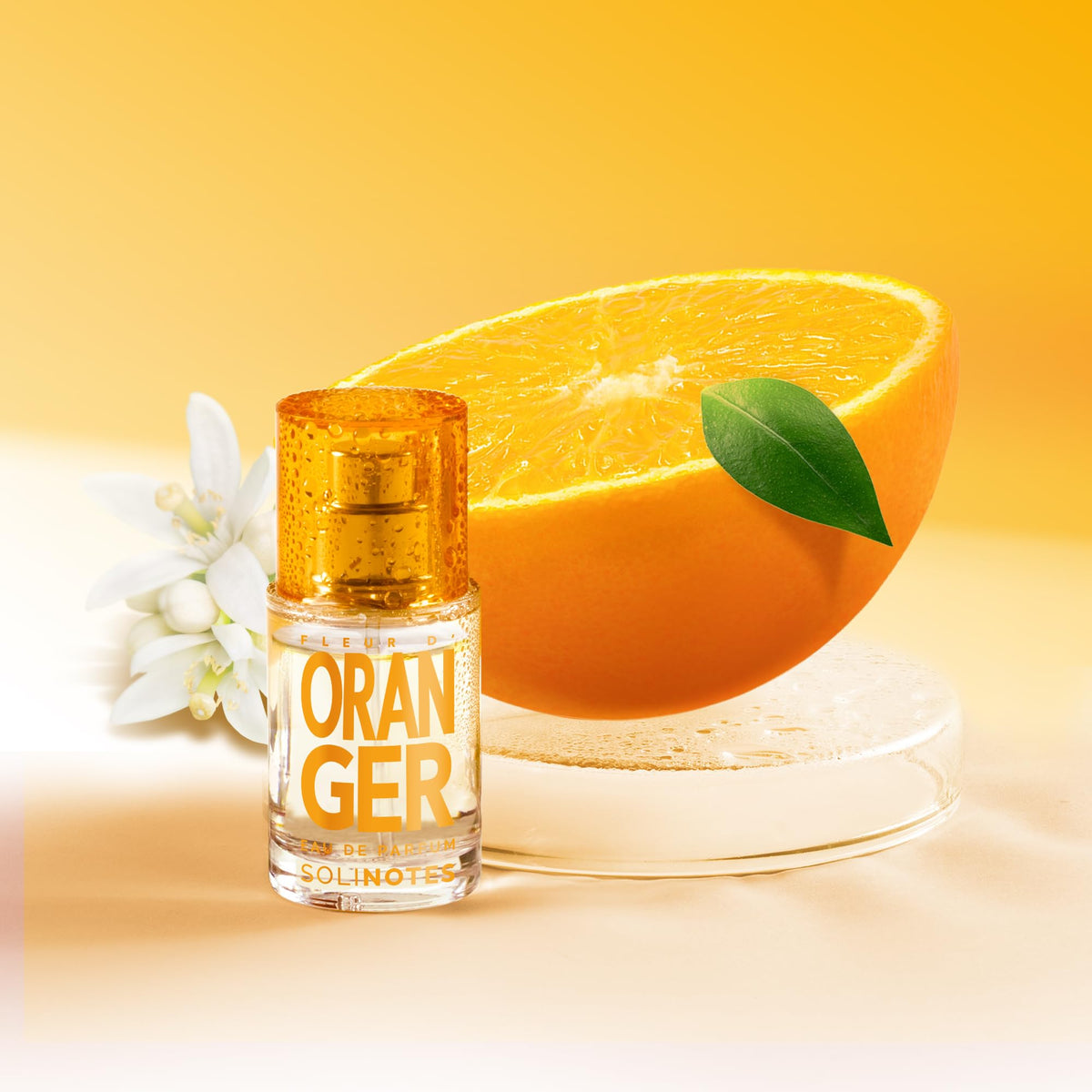 Solinotes Orange Blossom vegan, cruelty-free label indicates clean composition