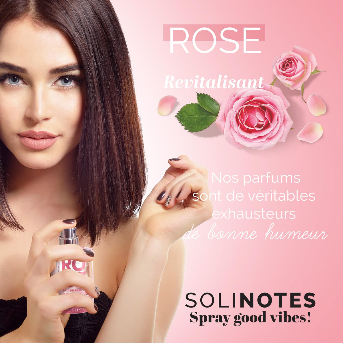 Solinotes Paris Rose hand cream tube paired for on-the-go scent.