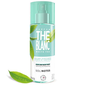 Solinotes White Tea Body Mist bottle front showing brand and design for daily use