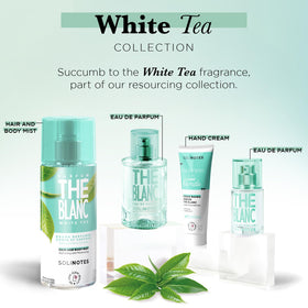 Solinotes White Tea Body Mist box packaging displayed for gifting