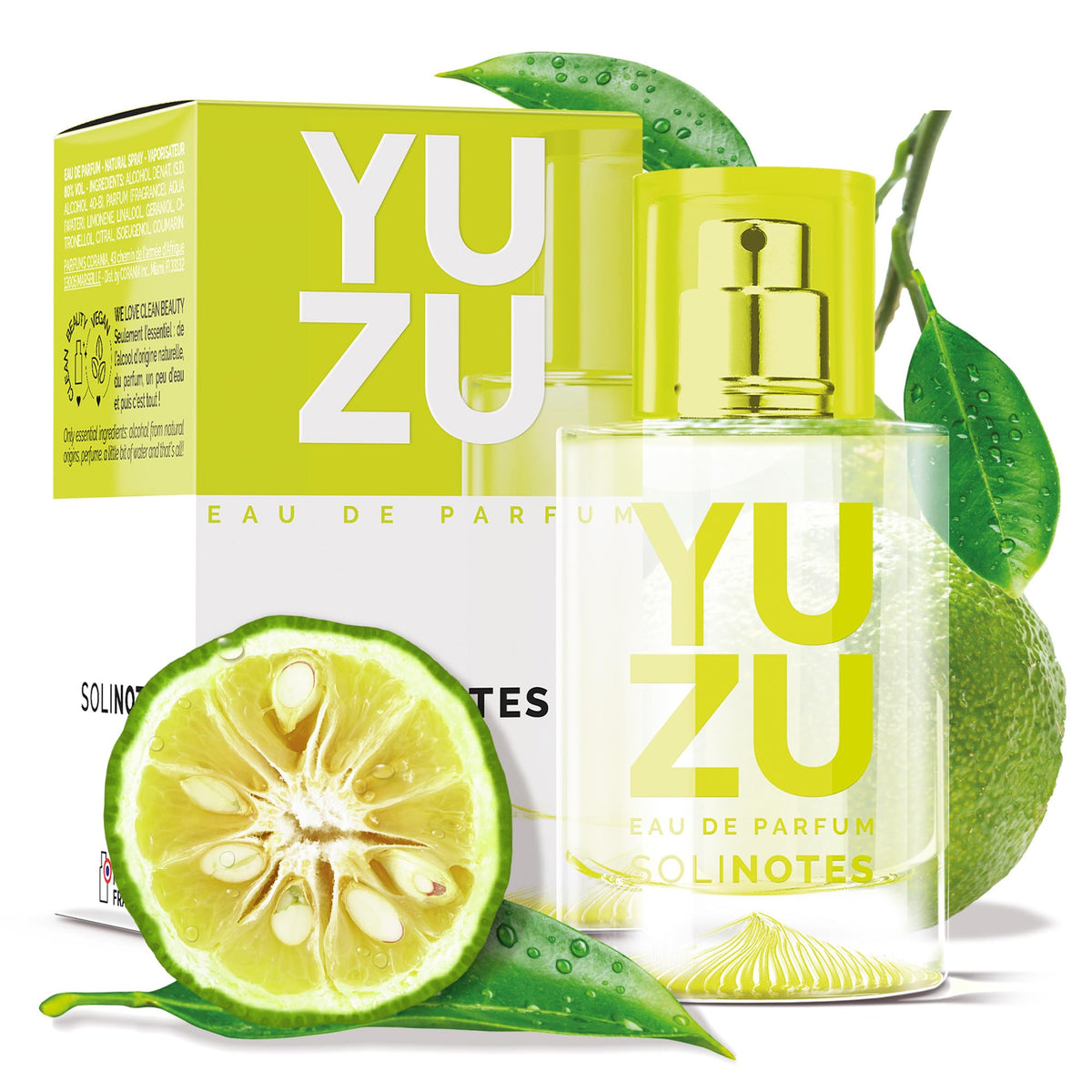 Solinotes Yuzu bottle pour, a refreshing citrus note for daily use