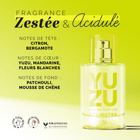 Solinotes Yuzu floral heart with delicate white blossoms and citrus lift