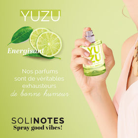 Solinotes Yuzu vegan formulation, cruelty-free fragrance made in France