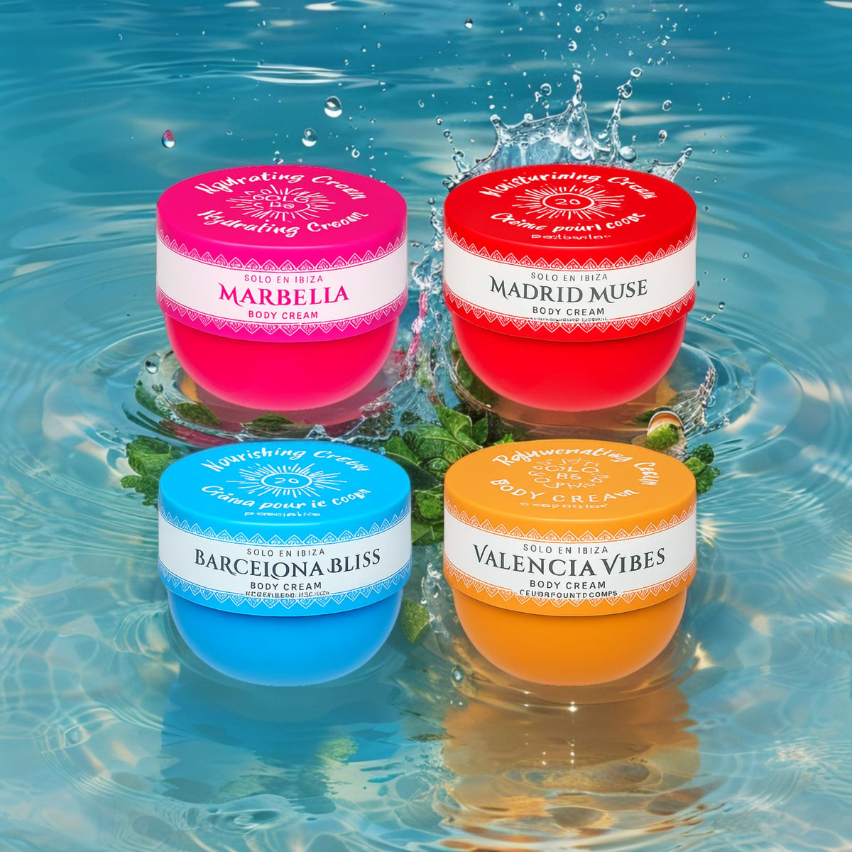 Bella Marbella Hydrating Cream on vanity invites daily self-care ritual.