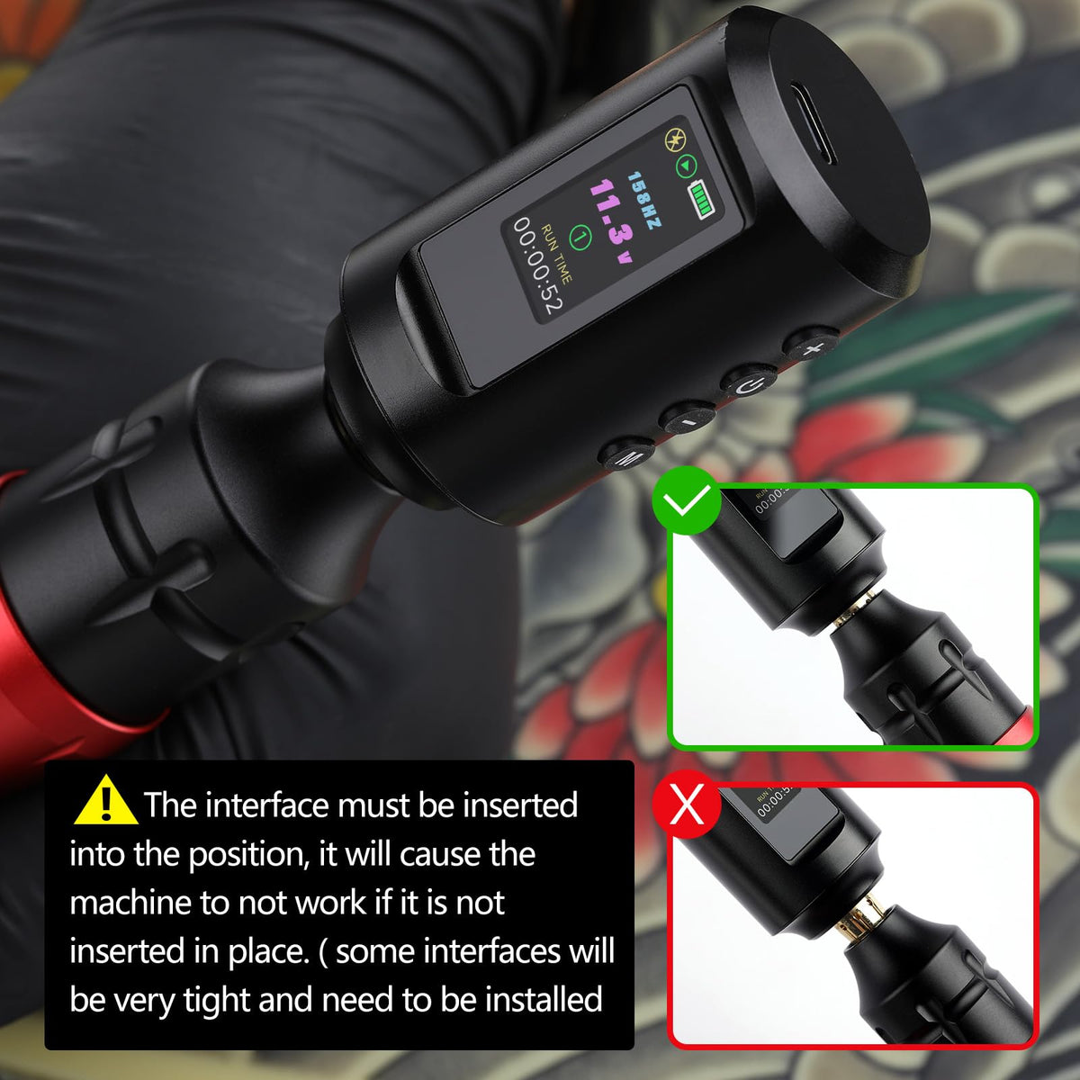 Solong tattoo gun kit ergonomic grip reduces fatigue during long practice sessions.