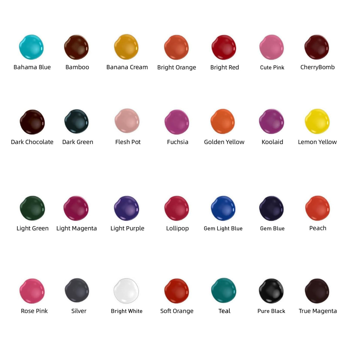 Solong Tattoo ink set 54 colors ink palette showing smooth color transfer