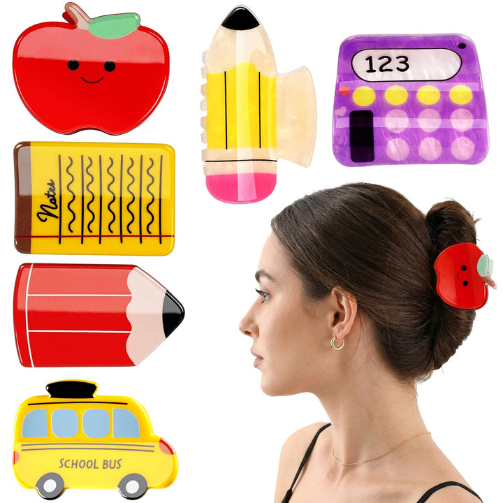 Solsew apple clip for back-to-school styling and reliable hair hold.