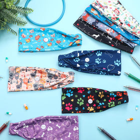 Solsew headband made of soft elastic fabric for flexible, comfortable fit