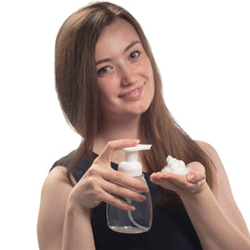 SoluSoap eco-friendly design emphasizes plastic reduction through bottle reuse and efficiency.