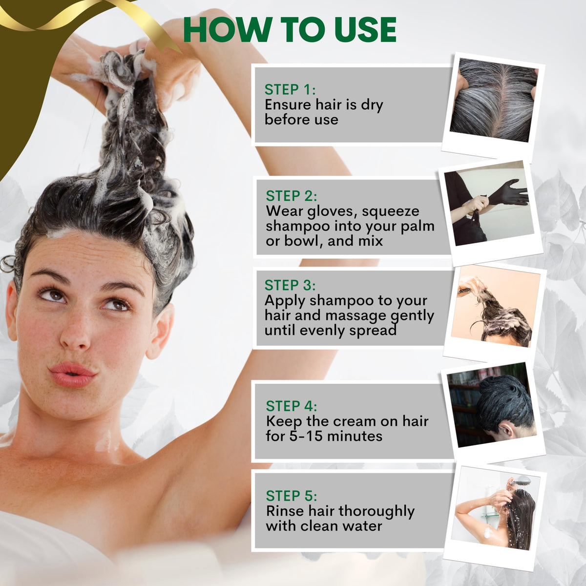 Solutrel natural extracts ingredients highlight plant-based color care.