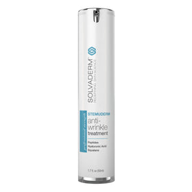 Stemuderm face and eye cream jar close-up, premium anti-aging packaging.