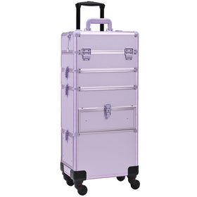 Somduy purple professional makeup case suitable for salons and travel