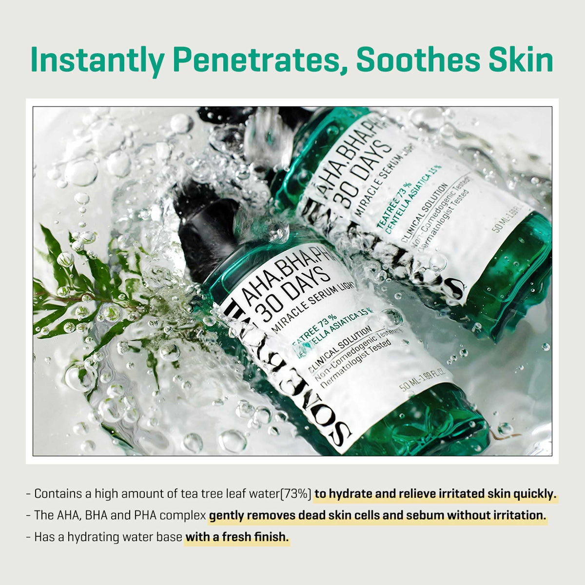 Serum Light pump action ready for daily exfoliation ritual