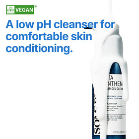 Closeup lather of SOME BY MI Beta-Panthenol Repair Gel Cleanser