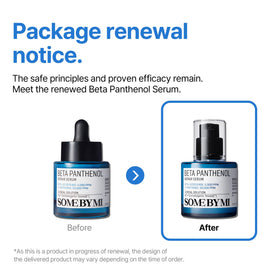 Bottle cap and dropper of SOME BY MI Beta-Panthenol Serum ready for use