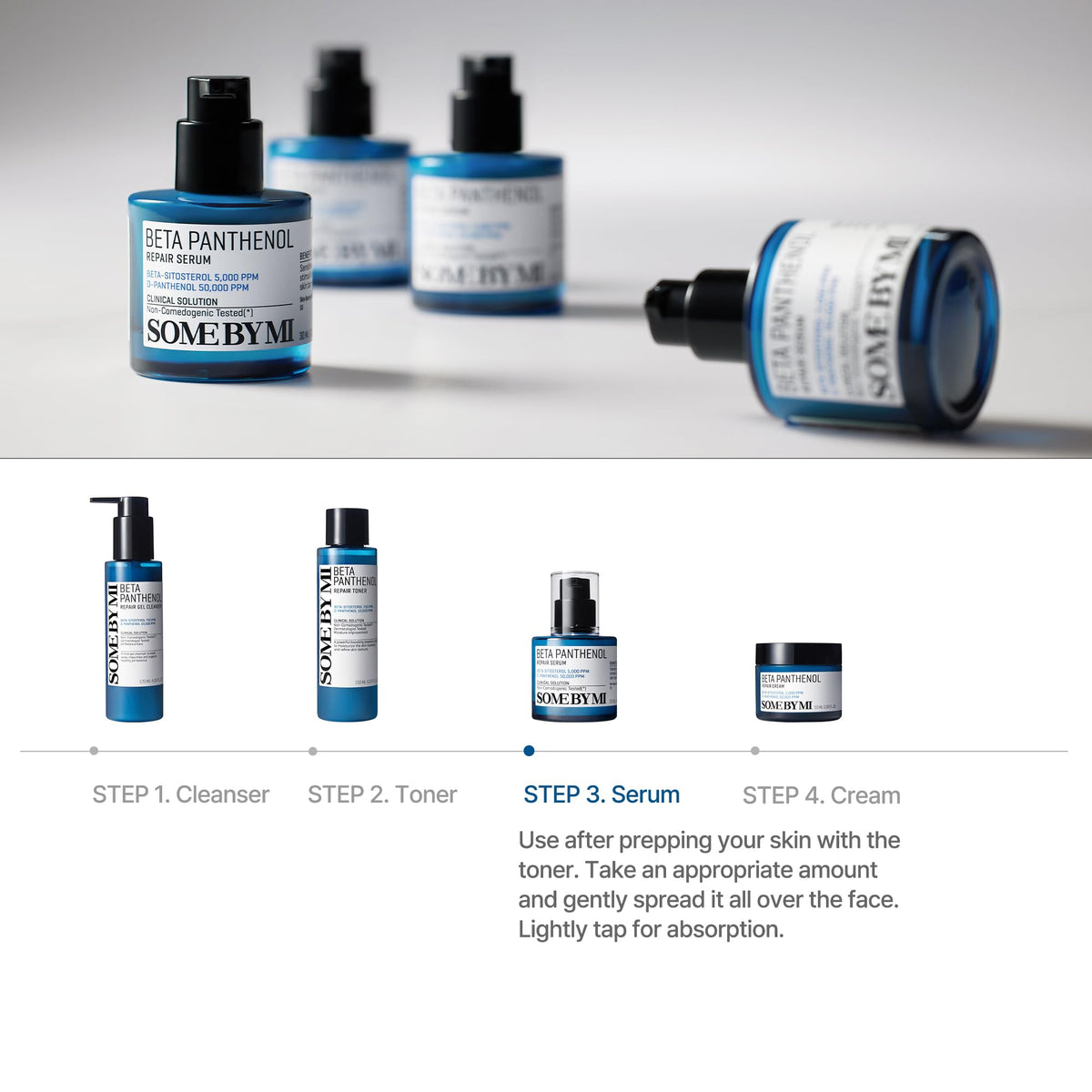 SOME BY MI Beta-Panthenol Serum evenly dispersing for daily hydration