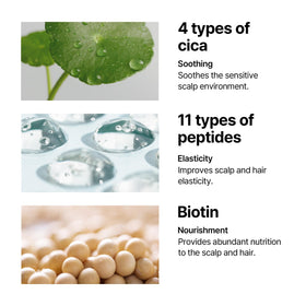 SOME BY MI Cica Peptide Derma Scalp Shampoo foam lather demonstrates light cleansing.