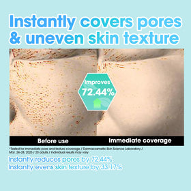 SOME BY MI primer stick applied on skin demonstrates mattifying oil control.
