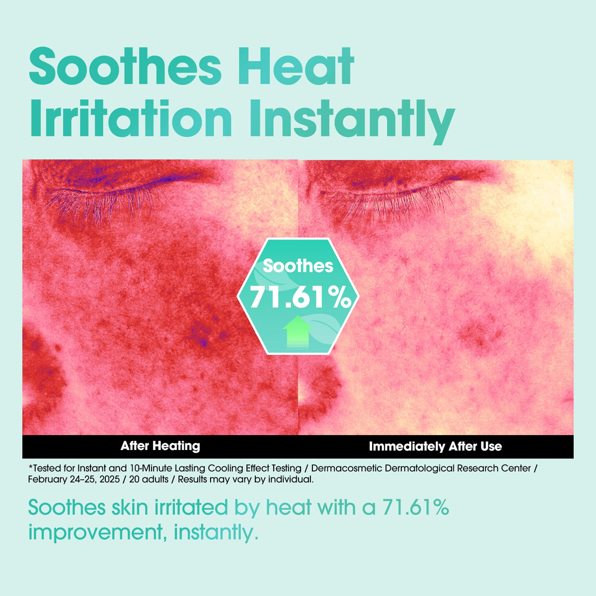 SOME BY MI PDRN Spirulina Sherbet Mask delivers a cooling sensation in minutes for refreshed skin.