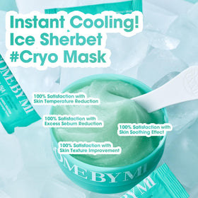 SOME BY MI PDRN Spirulina Sherbet Mask seaweed extracts for hydration and gentle exfoliation.