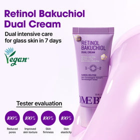 SOME BY MI Retinol Bakuchiol Dual Cream jar closeup showing creamy texture for nourishment.