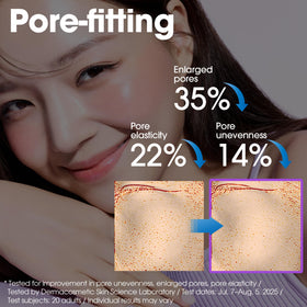 Cream swirl of SOME BY MI Retinol Bakuchiol Dual Cream on skin for even tone.