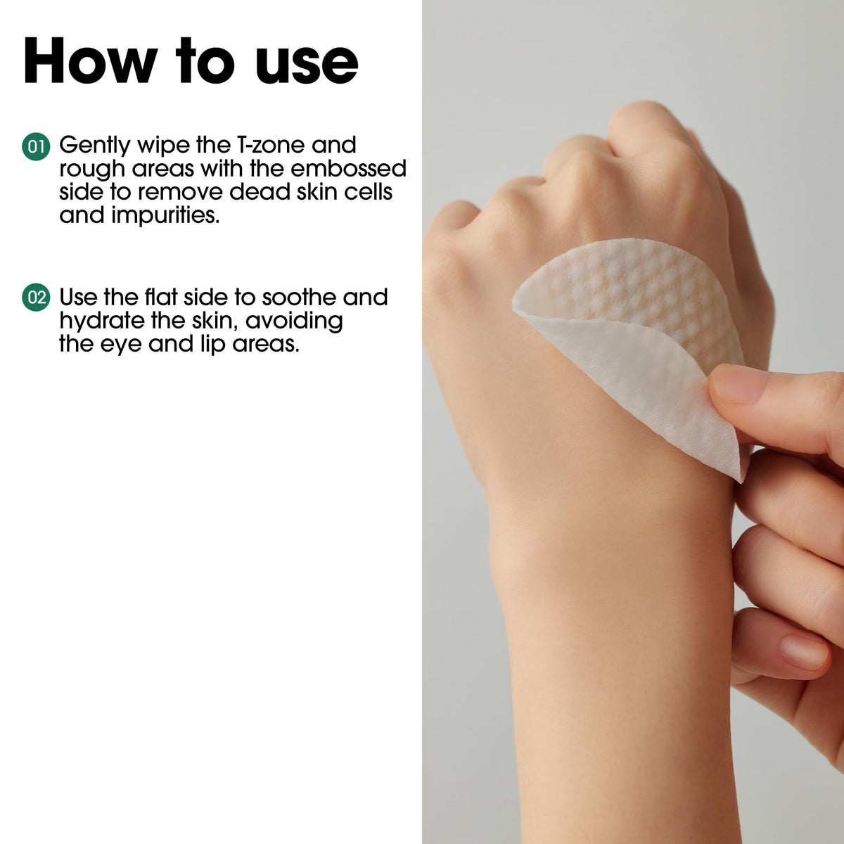 SOME BY MI Skin texture after use, visibly smoother and refined