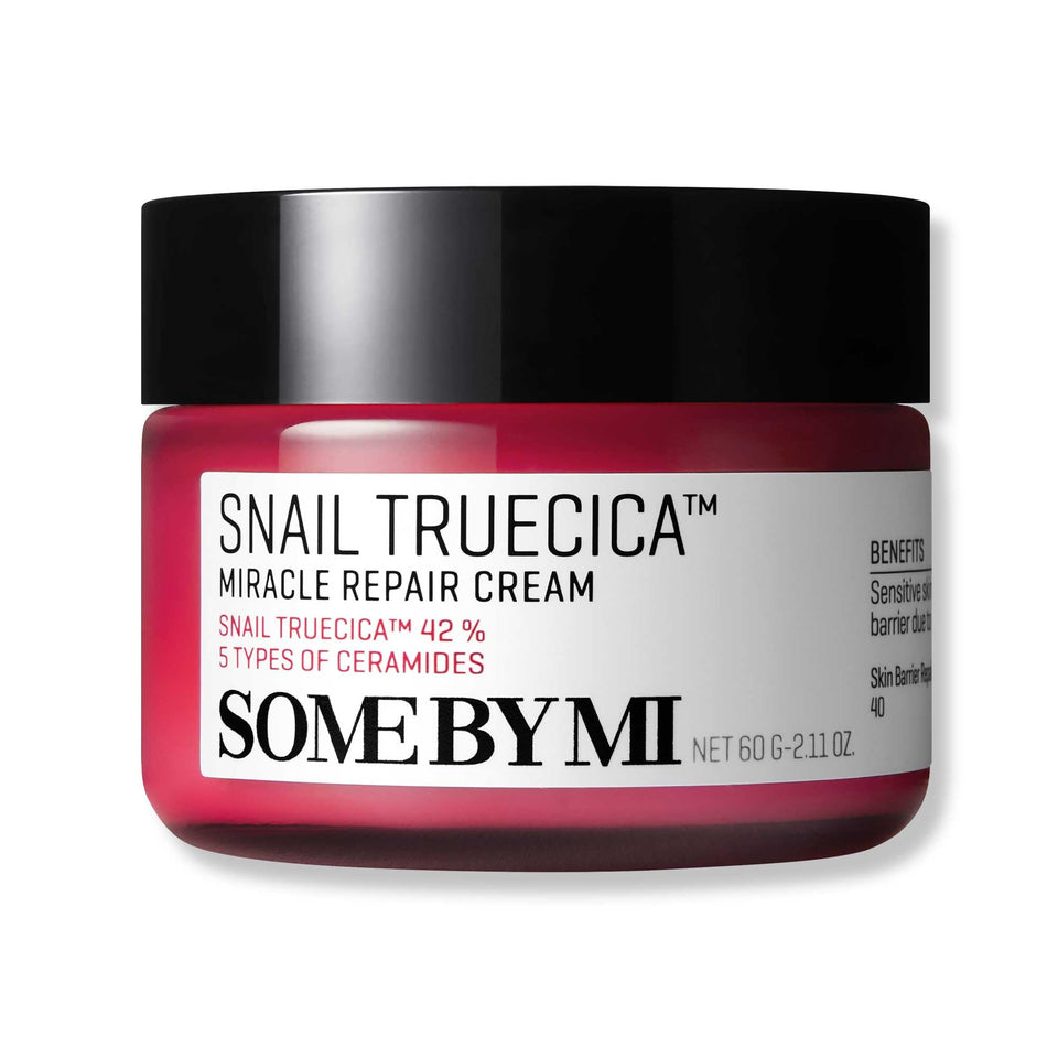 SOME BY MI Snail Truecica Miracle Repair Cream jar for sensitive skin with snail mucin