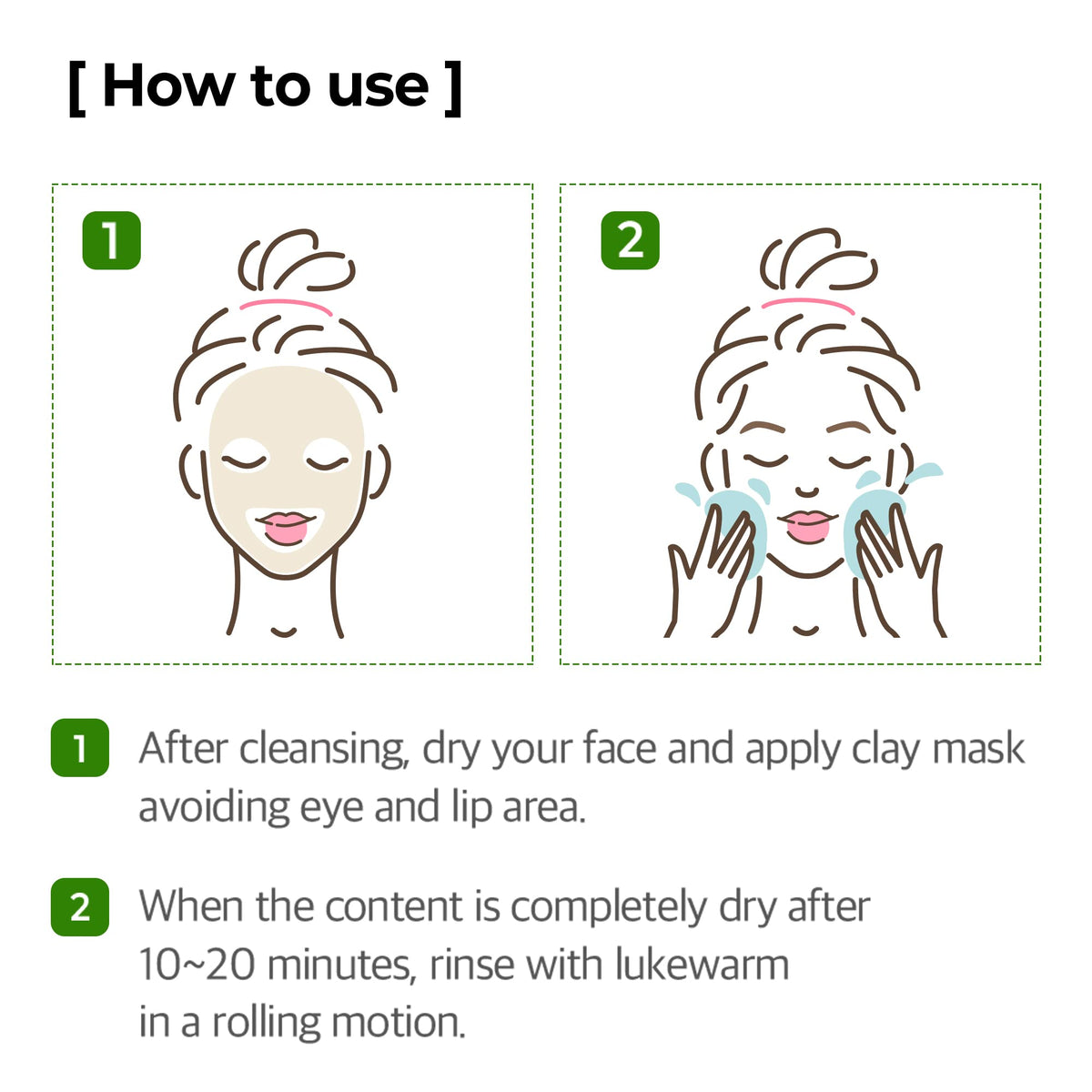 Closeup showing pore care effect of SOME BY MI Super Matcha Pore Clean Clay Mask