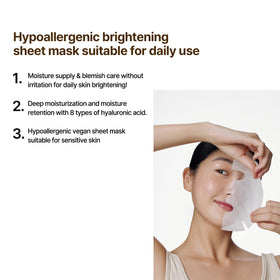 SOME BY MI vegan-certified sheet mask suitable for sensitive skin.