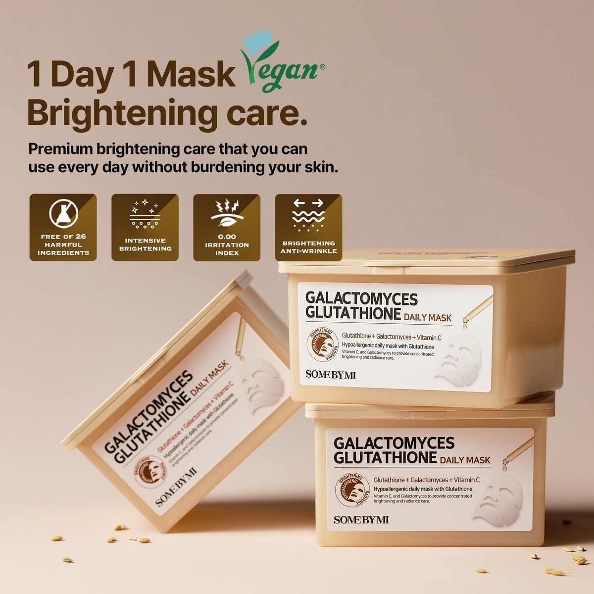SOME BY MI vitamin C brightening face sheet mask for radiant glow.