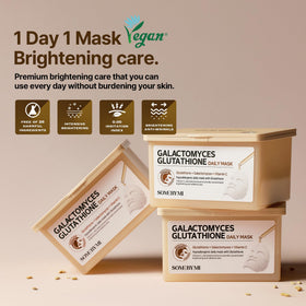 SOME BY MI vitamin C brightening face sheet mask for radiant glow.