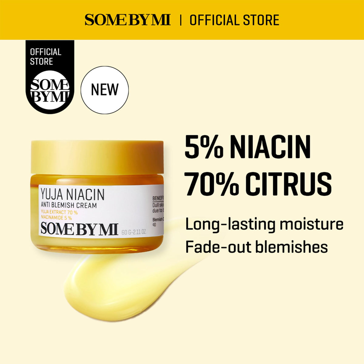 Some By Mi Yuja Niacin Anti Blemish Cream ingredients chart