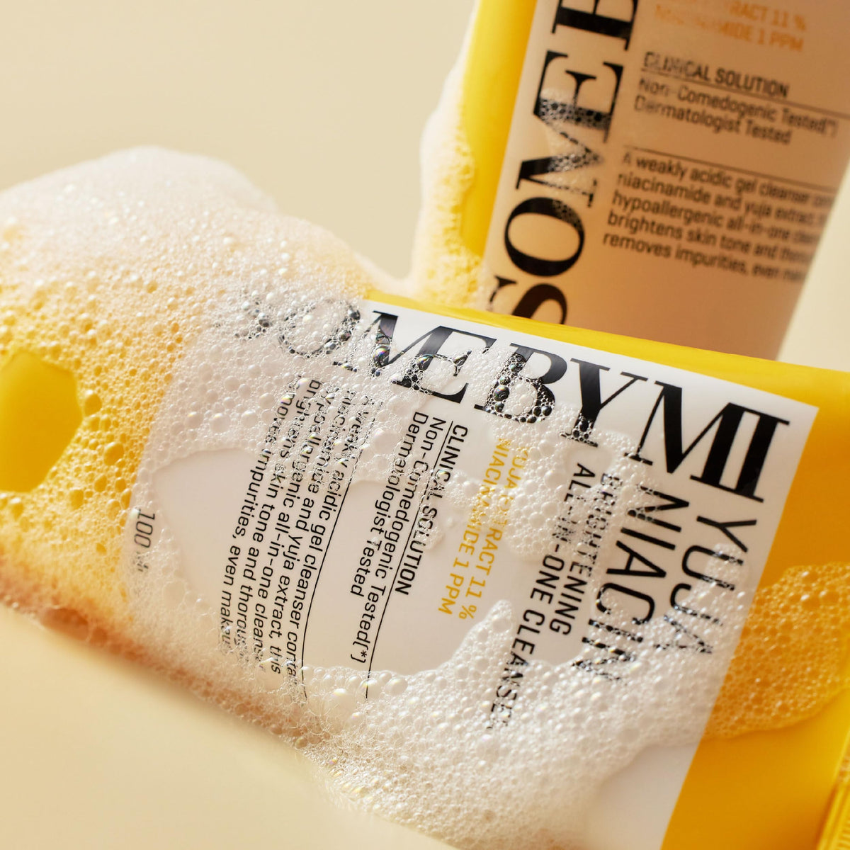 Packaging box of SOME BY MI Yuja Niacin Brightening Cleanser highlighting Korean skincare origins