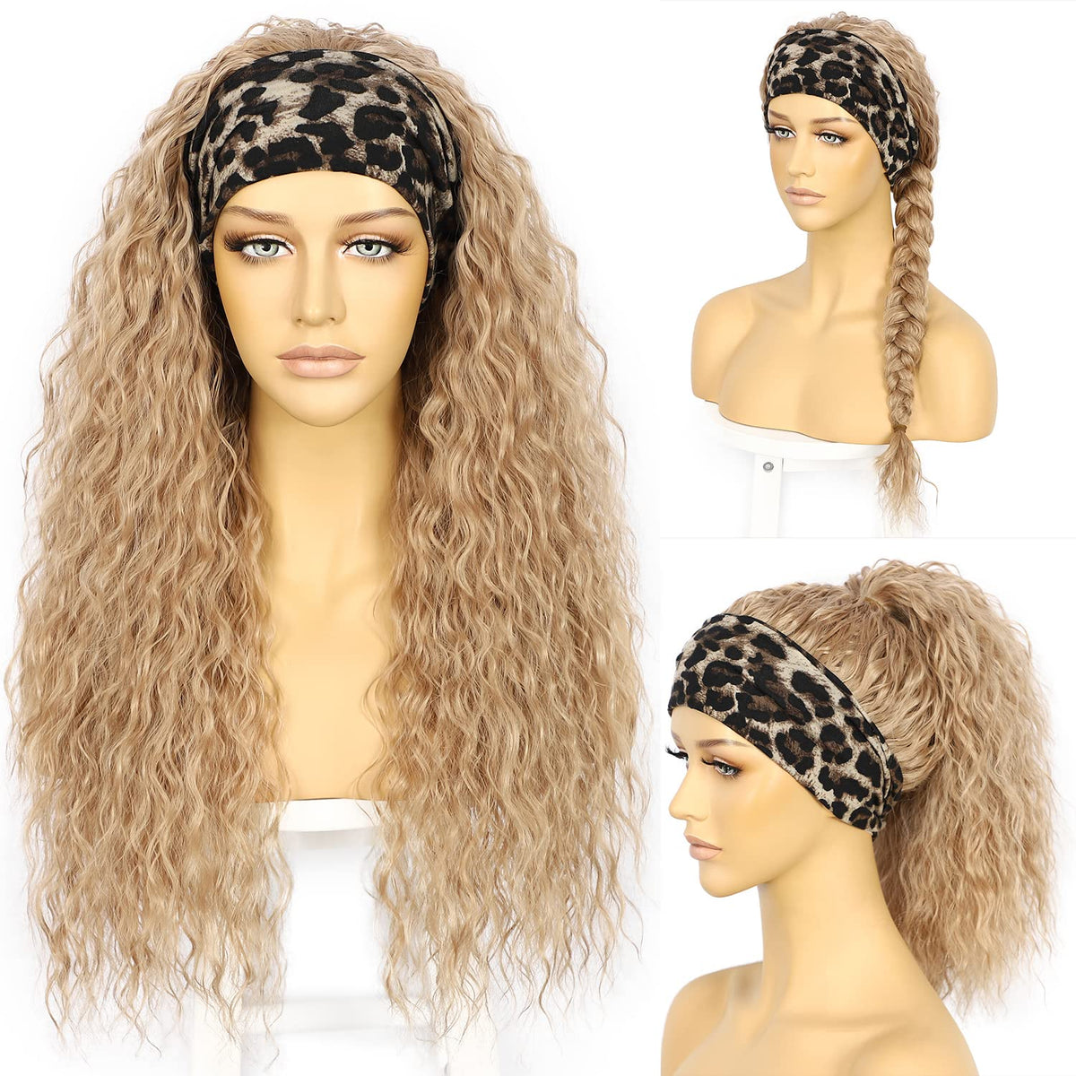 SOMIARIK 1B headband wig offers natural hairline for daily wear