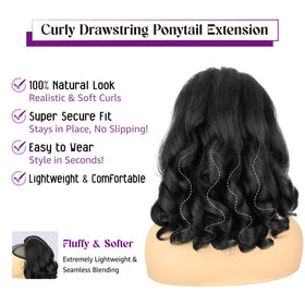 SOMOREATY invisible comb secures ponytail for a secure fit.