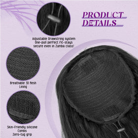 SOMOREATY low-maintenance synthetic ponytail that is easy to clean.