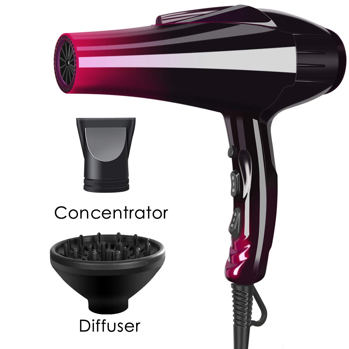 SOMOYA dryer providing a soft finish for healthy-looking hair.