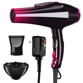 SOMOYA professional dryer with blue light ionization for smoother hair.
