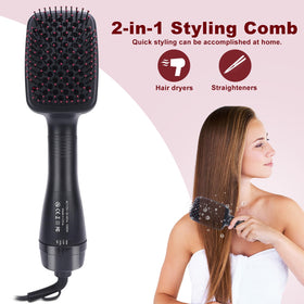 Sonew negative ionic styler reduces frizz while drying for smoother hair.