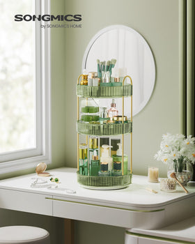 SONGMICS doubles as bathroom toiletries or kitchen spice storage.
