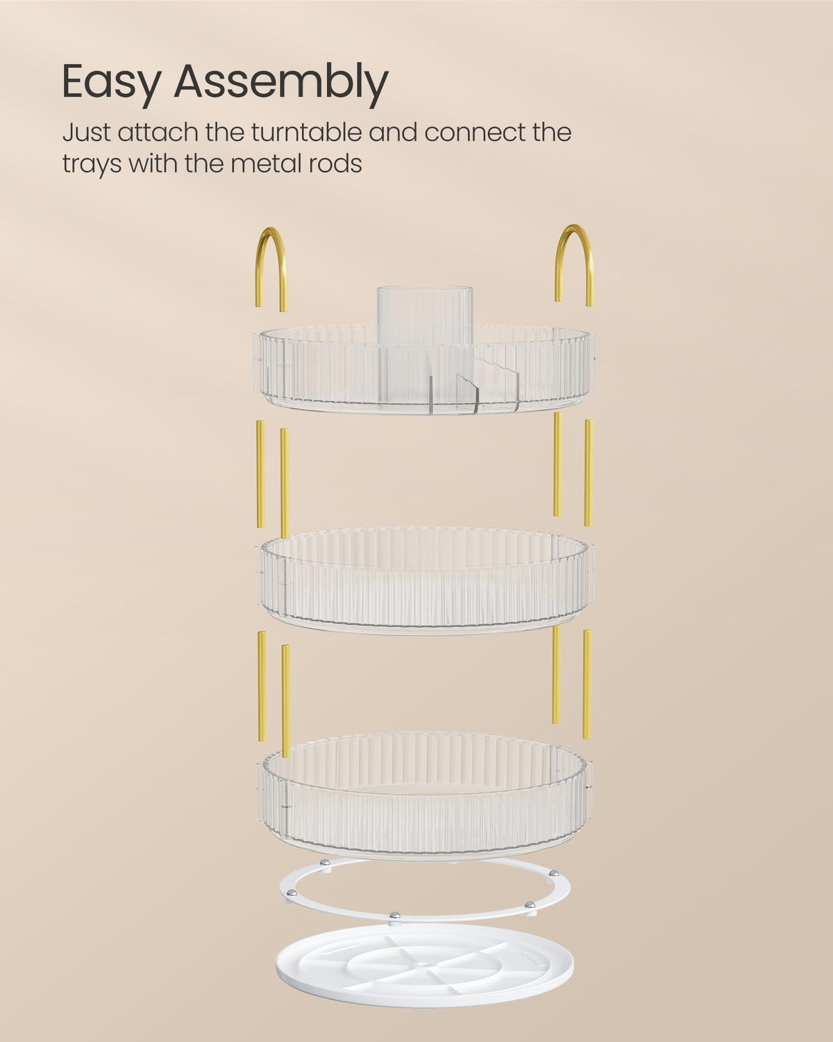 SONGMICS makeup organizer gift-ready design for special occasions.