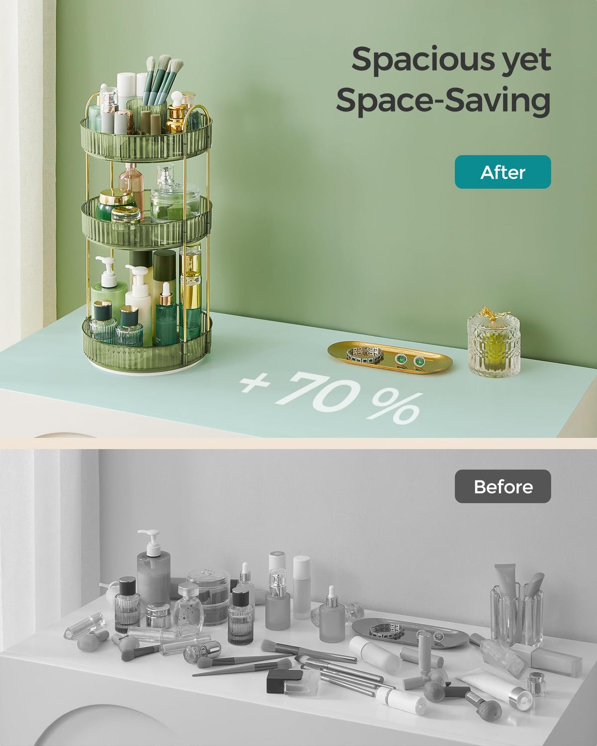 SONGMICS sturdy plated metal and PET plastic construction.